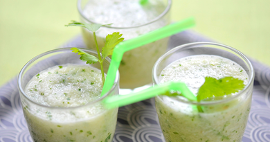 smoothie-de-pomme-granny-smith-à-la-coriandre