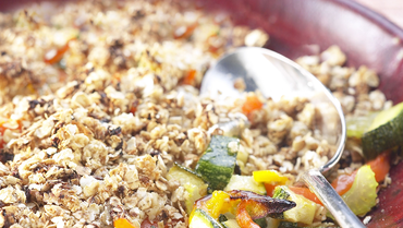 crumble-aux-légumes-et-flocons-de-céréales