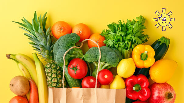 Divers fruits et légumes