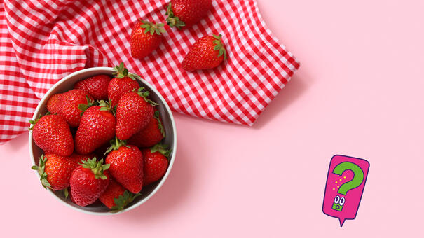 Visuel d'un tablier et d'un bol de fraises