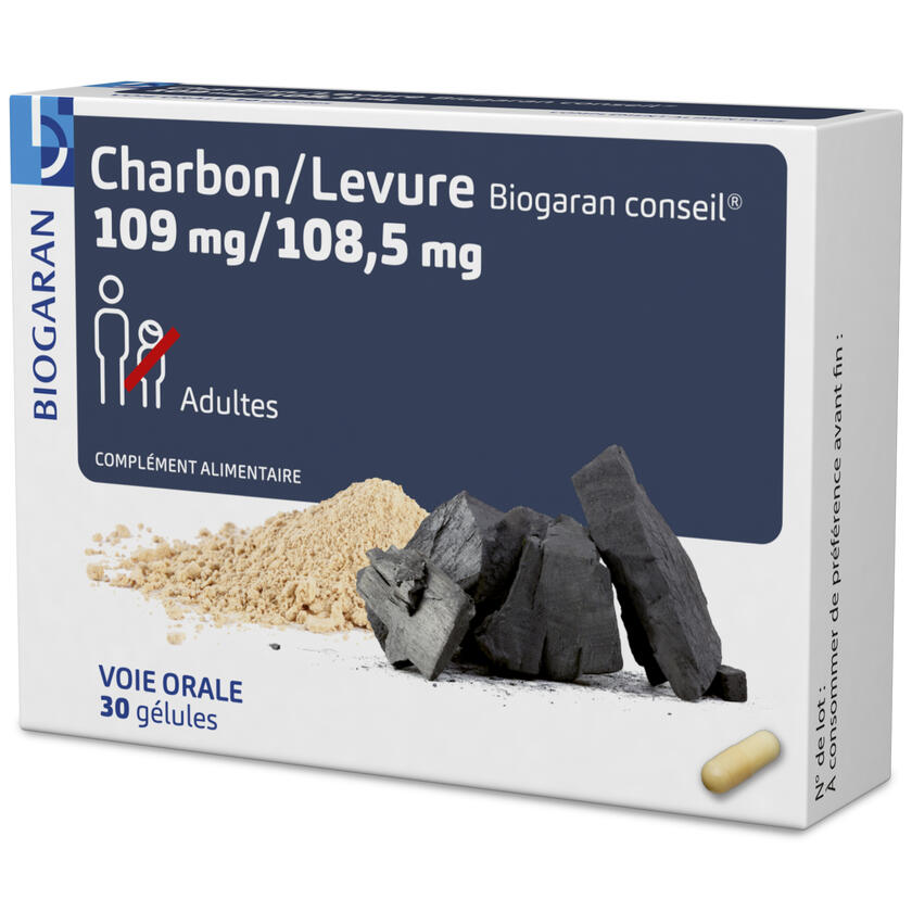 Charbon/Levure - Complément alimentaire